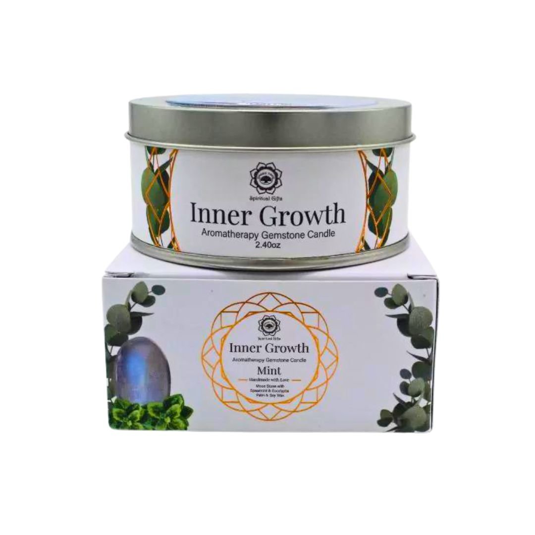 Vela 'Green Tree' - Crecimiento Interior & Adularia - Sensaido