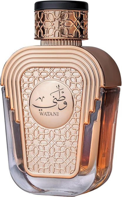 Al Wataniah Watani Purple - Perfume Unisex con Aroma Floral y Amaderado - Fragancia Sofisticada y Duradera - 100 ml