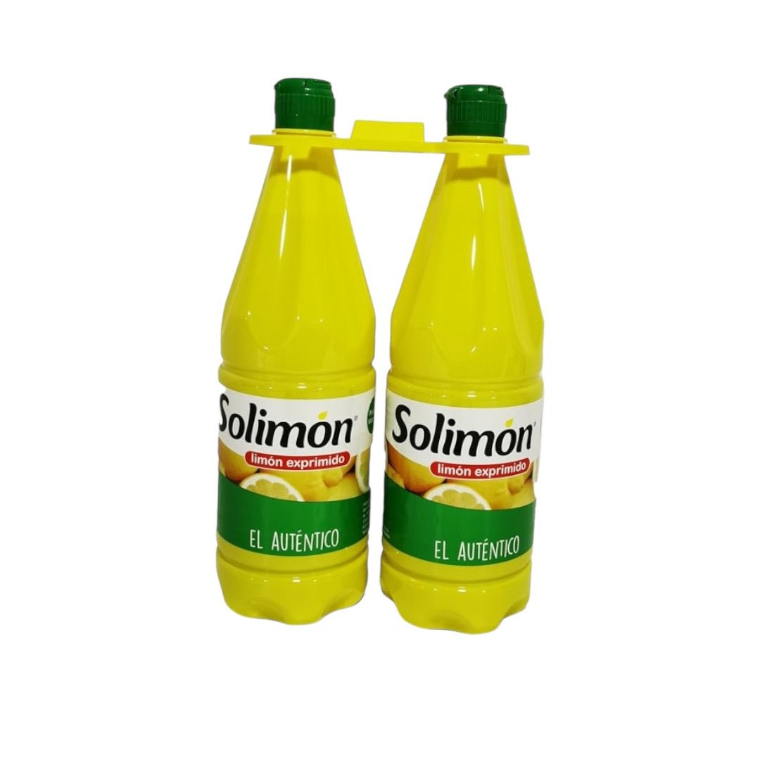Zumo de limón exprimido 100% natural de AZALA GOURMET en botella de 1 litro, líquido transparente y fresco.